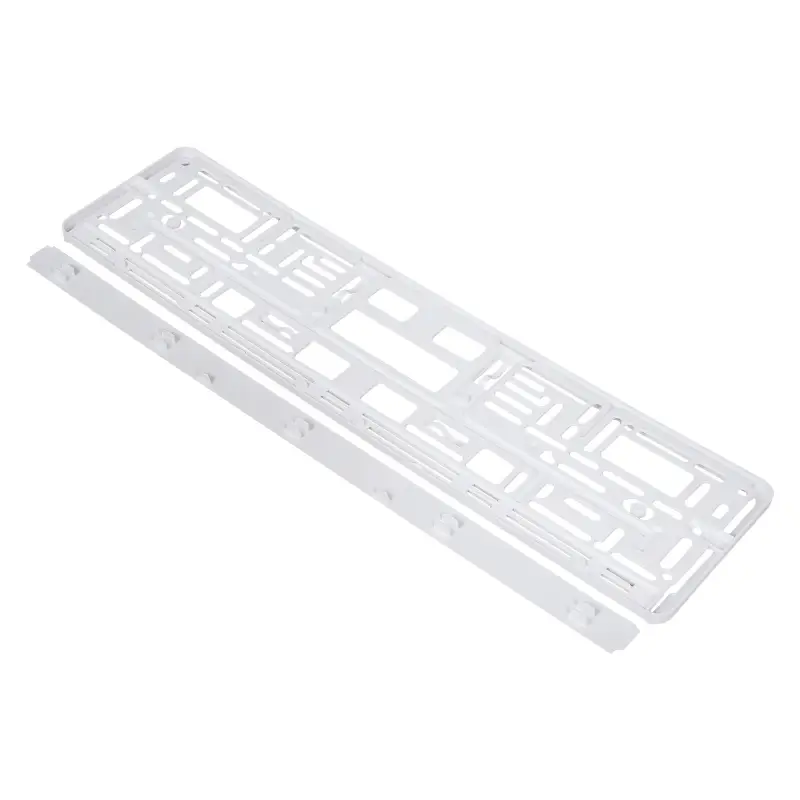 Рамка под номерной знак "Белая", с планкой