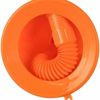 Воронка D-135мм с гибким носиком, L=350мм, стальная сетка Воронка D-135мм с гибким носиком, L=350мм, стальная сетка