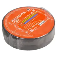 Изолента ПВХ, черная, 19 мм*10 м