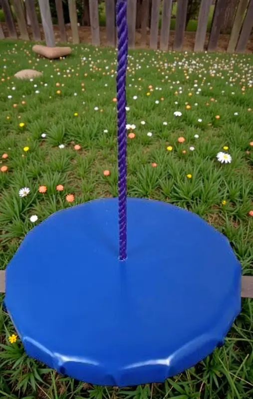 Качели ДИСК деревянные подвесные мягкие