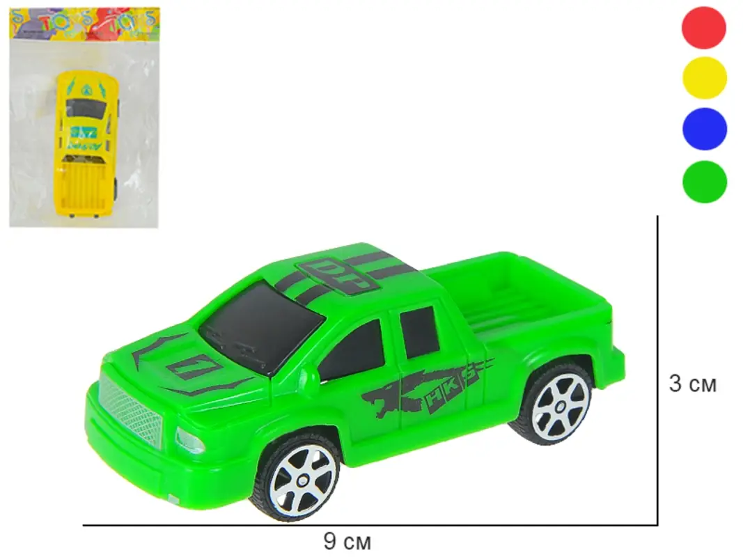 Машина свободного катания Пикап 4 вида в ассортименте