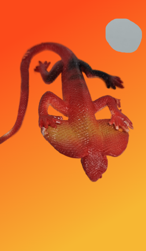 Антистресс игрушка ящерица с жабрами