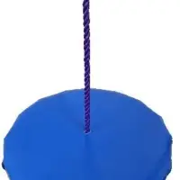 Качели ДИСК деревянные подвесные мягкие