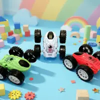 Инерционная машинка-перевертыш цвет в асс.