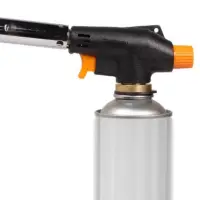 Горелка газовая на резьбовой баллон, пьезоподжиг, анти-вспышка