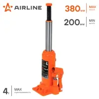 Домкрат бутылочный 4т 200-380мм, кейс