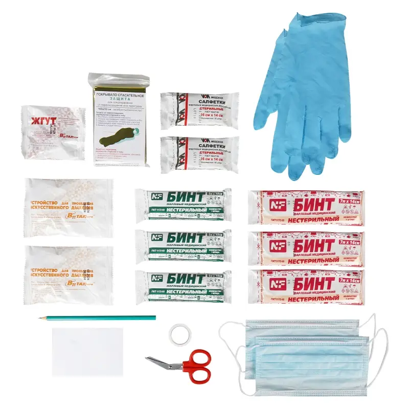 Аптечка автомобильная, новый состав МЗ РФ 260н