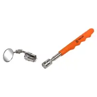 Зеркало инспекционное телескопическое с подсветкой подвижное, D=32мм,