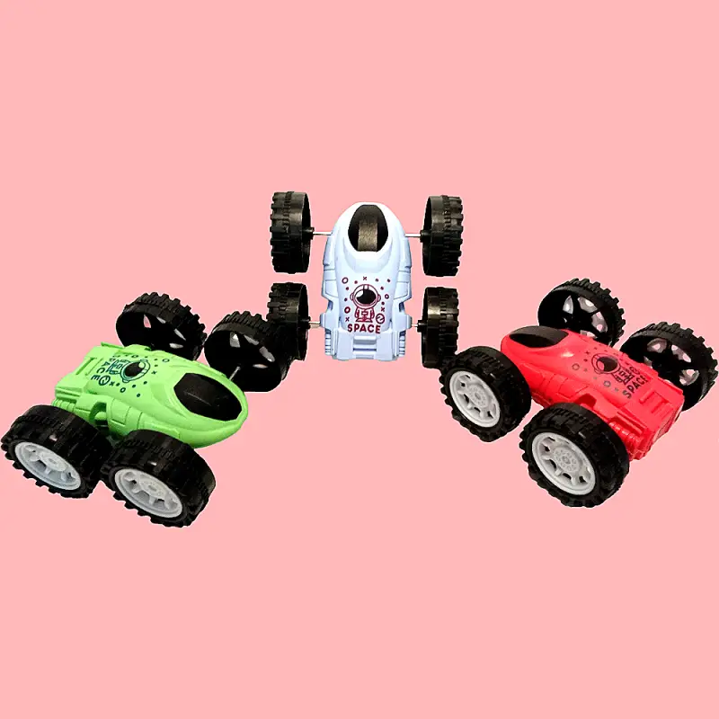 Инерционная машинка-перевертыш цвет в асс.