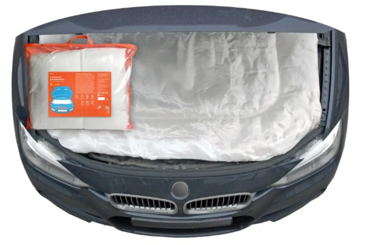 Утеплитель для двигателя, стеклоткань (210г/м2), цвет белый, 160*90см Утеплитель для двигателя, стеклоткань (210г/м2), цвет белый, 160*90см