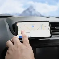 Держатель для телефона автомобильный в дефлектор прищепка магнитный прямоугольный
