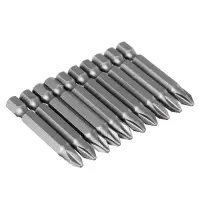 ЕРМАК Биты для шуруповерта PH2 длина 50 мм, 10 штук. ЕРМАК Биты для шуруповерта PH2 длина 50 мм, 10 штук.