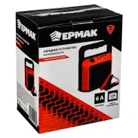 ЕРМАК Зарядное устройство трансформаторное автомат, 6A, 6В/12В, пластик корпус ЕРМАК Зарядное устройство трансформаторное автомат, 6A, 6В/12В, пластик корпус