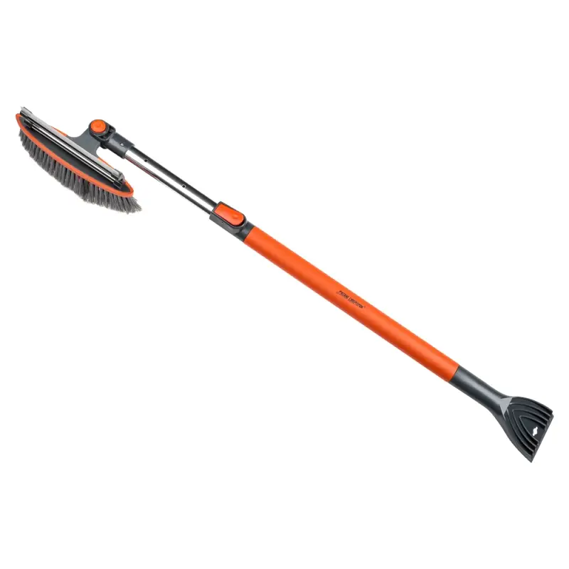 ЕРМАК Щетка для уборки снега со скребком, телескопическая, премиальная, силиконовый ЕРМАК Щетка для уборки снега со скребком, телескопическая, премиальная, силиконовый
