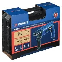 РОКОТ Перфоратор электр. ПРГ-20/720, 720Вт, горизонт., SDS plus (кейс) РОКОТ Перфоратор электр. ПРГ-20/720, 720Вт, горизонт., SDS plus (кейс)