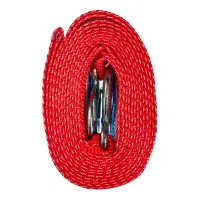 ЕРМАК / NG Трос-ремень буксировочный 10 т, в пакете, с крюками, 5м ЕРМАК / NG Трос-ремень буксировочный 10 т, в пакете, с крюками, 5м