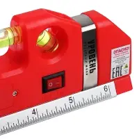 РОКОТ Уровень лазерный, питание 3хAG13, рулетка 250см, линейка 15см, пузырьковый уровень 3шт РОКОТ Уровень лазерный, питание 3хAG13, рулетка 250см, линейка 15см, пузырьковый уровень 3шт