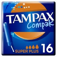 Тампоны TAMPAX Compak Super Plus, с аппликатором, 16шт Тампоны TAMPAX Compak Super Plus, с аппликатором, 16шт