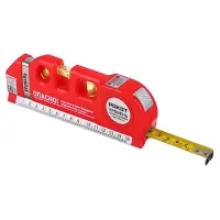 РОКОТ Уровень лазерный, питание 3хAG13, рулетка 250см, линейка 15см, пузырьковый уровень 3шт РОКОТ Уровень лазерный, питание 3хAG13, рулетка 250см, линейка 15см, пузырьковый уровень 3шт