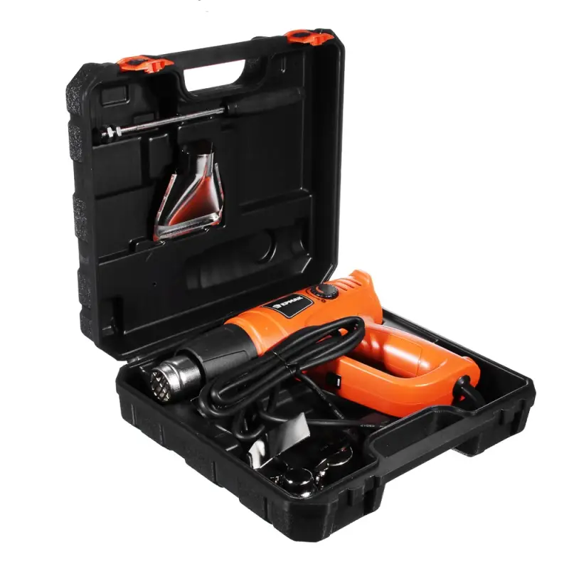 ЕРМАК Фен технический ФТ-2000Вт/2 (80C°-600C°), кейс 5 насадок ЕРМАК Фен технический ФТ-2000Вт/2 (80C°-600C°), кейс 5 насадок