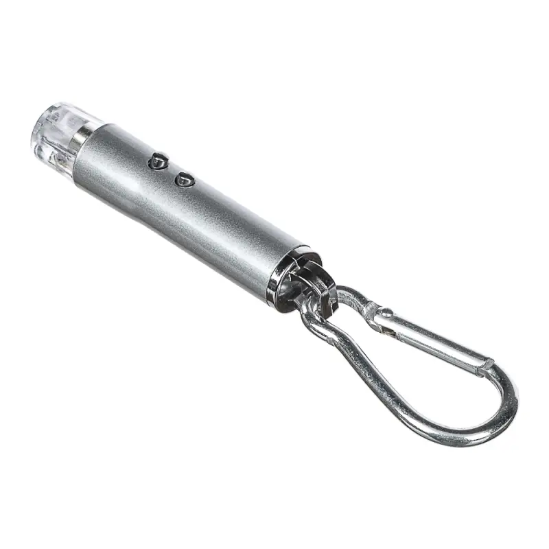 ЕРМАК Фонарик-брелок на карабине 1 LED + УФ + лазер, 3xLR44, алюминий, 6,6х1,2 см ЕРМАК Фонарик-брелок на карабине 1 LED + УФ + лазер, 3xLR44, алюминий, 6,6х1,2 см