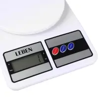 LEBEN Весы кухонные электронные, пластик (точн. измер. 1 гр.) LEBEN Весы кухонные электронные, пластик (точн. измер. 1 гр.)