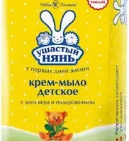 Крем-мыло УШАСТЫЙ НЯНЬ с алоэ и подорожником, 90г