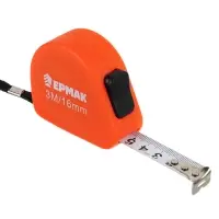 ЕРМАК Рулетка "СОФТ-ТАЧ", 3м х 16мм, одинарный зацеп, корпус PP ЕРМАК Рулетка "СОФТ-ТАЧ", 3м х 16мм, одинарный зацеп, корпус PP