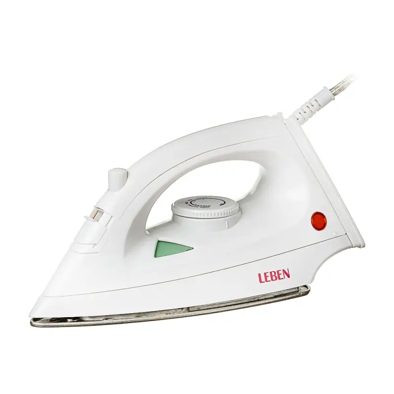 LEBEN Утюг с отпаривателем 1200 Вт, подошва - антипригарное покрытие LEBEN Утюг с отпаривателем 1200 Вт, подошва - антипригарное покрытие