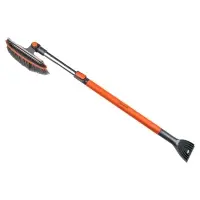 ЕРМАК Щетка для уборки снега со скребком, телескопическая, премиальная, силиконовый ЕРМАК Щетка для уборки снега со скребком, телескопическая, премиальная, силиконовый