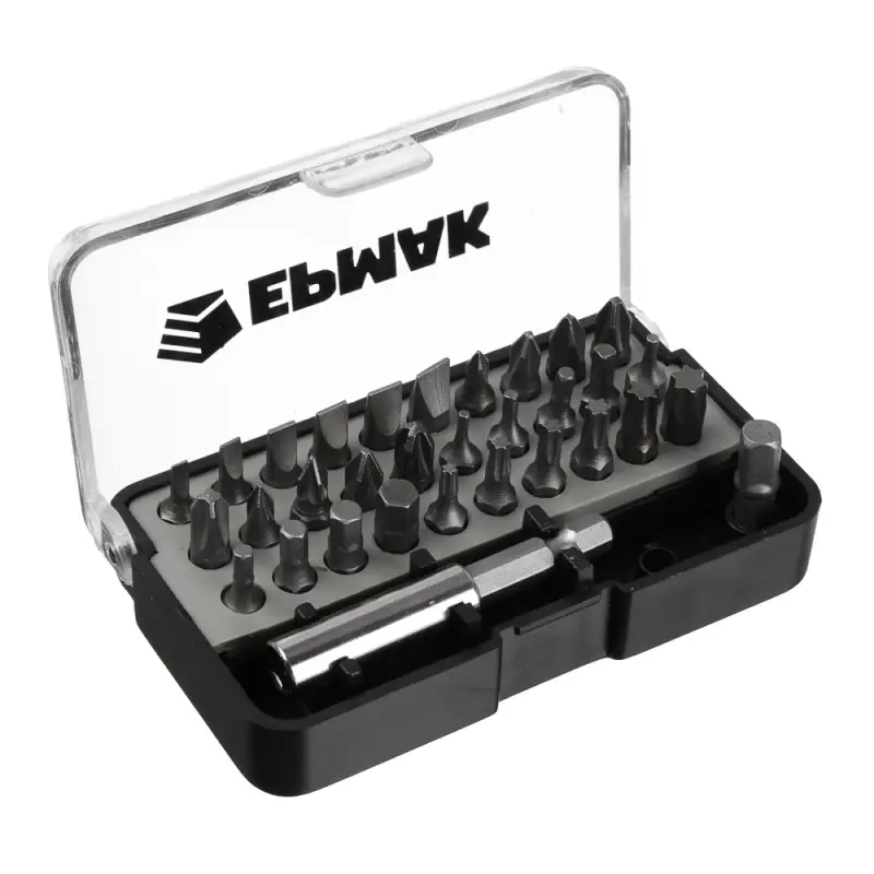 ЕРМАК Набор отвертка-адаптер с битами, АБС пластик, сталь ЕРМАК Набор отвертка-адаптер с битами, АБС пластик, сталь