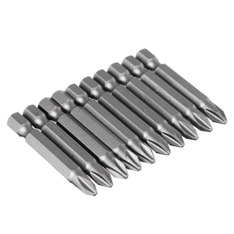 ЕРМАК Биты для шуруповерта PH2 длина 50 мм, 10 штук. ЕРМАК Биты для шуруповерта PH2 длина 50 мм, 10 штук.