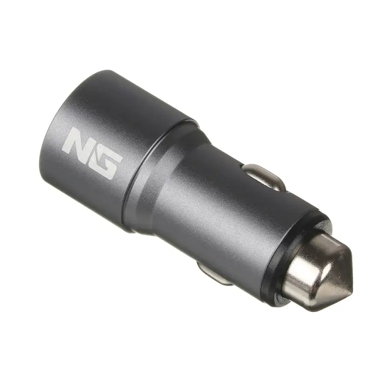 ЕРМАК Устройство зарядное автомобильное, 1xTYPE-C, 1xUSB, 3.1 A, 12/24В, металл ЕРМАК Устройство зарядное автомобильное, 1xTYPE-C, 1xUSB, 3.1 A, 12/24В, металл