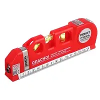 РОКОТ Уровень лазерный, питание 3хAG13, рулетка 250см, линейка 15см, пузырьковый уровень 3шт РОКОТ Уровень лазерный, питание 3хAG13, рулетка 250см, линейка 15см, пузырьковый уровень 3шт