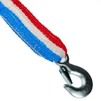 ЕРМАК / NG Трос-ремень буксировочный 10 т, в пакете, с крюками, 5м ЕРМАК / NG Трос-ремень буксировочный 10 т, в пакете, с крюками, 5м