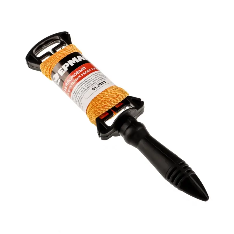 ЕРМАК Шнур нейлоновый для строительных работ на катушке 50м ЕРМАК Шнур нейлоновый для строительных работ на катушке 50м