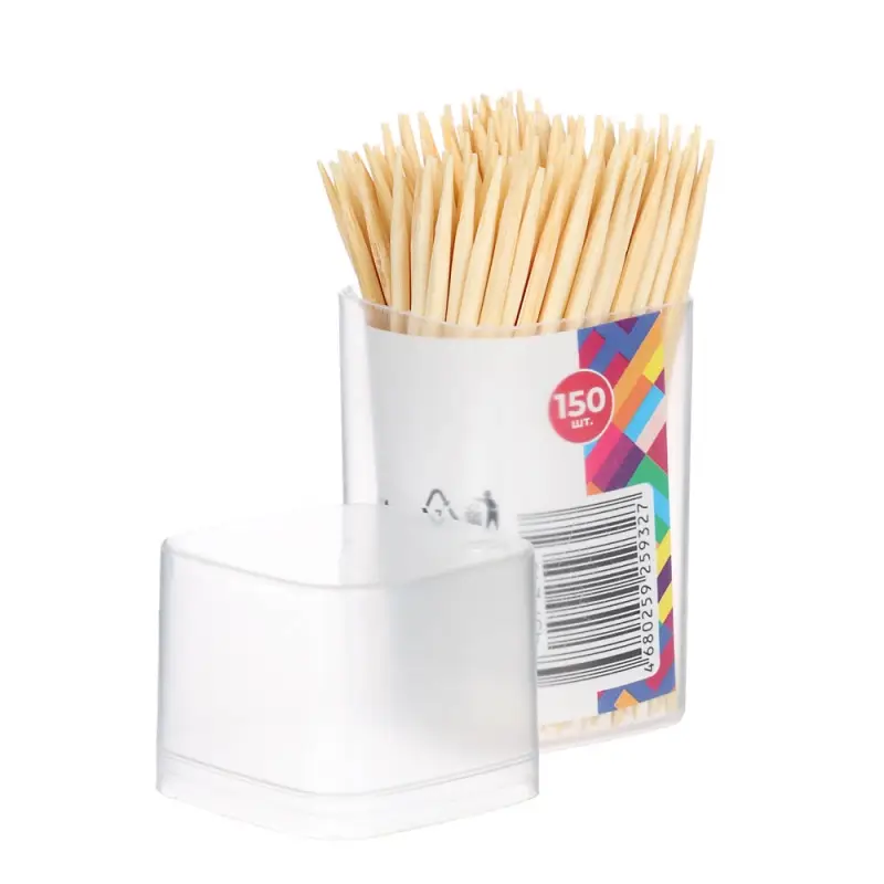 Зубочистки тм VETTA, бамбук, пластиковая упаковка