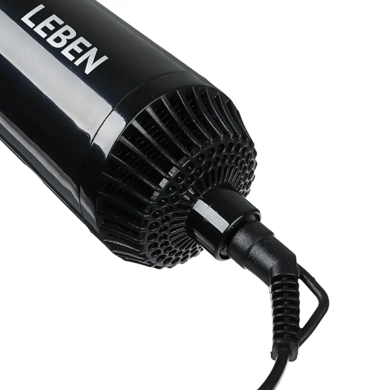 LEBEN Фен-щетка для волос, 1000Вт, 3 темп. реж., 2 скорости, автомат. вращение НТ-1002 LEBEN Фен-щетка для волос, 1000Вт, 3 темп. реж., 2 скорости, автомат. вращение НТ-1002