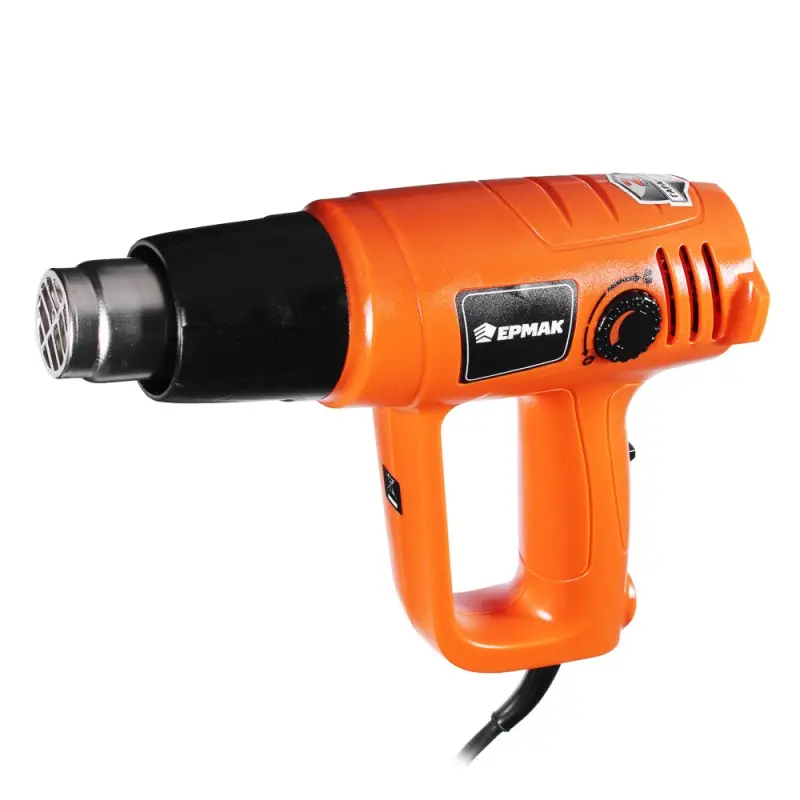 ЕРМАК Фен технический ФТ-2000Вт/2 (80C°-600C°), кейс 5 насадок ЕРМАК Фен технический ФТ-2000Вт/2 (80C°-600C°), кейс 5 насадок