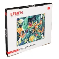 LEBEN Весы напольные электронные "Нежная история", ЖК-дисплей, макс. нагр.до 180кг LEBEN Весы напольные электронные "Нежная история", ЖК-дисплей, макс. нагр.до 180кг