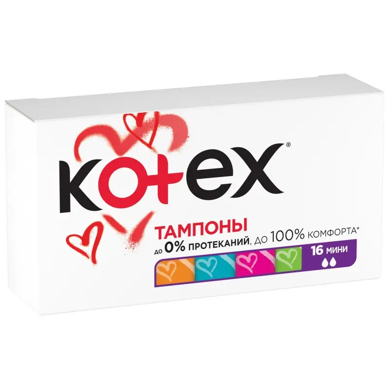 Тампоны KOTEX Мини, 16шт Тампоны KOTEX Мини, 16шт