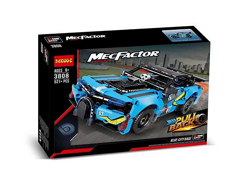 Конструктор Technic Техник /Синий драгстер/ 521 деталь Конструктор Technic Техник /Синий драгстер/ 521 деталь