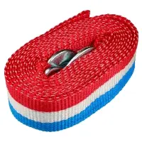 ЕРМАК / NG Трос-ремень буксировочный 10 т, в пакете, с крюками, 5м ЕРМАК / NG Трос-ремень буксировочный 10 т, в пакете, с крюками, 5м