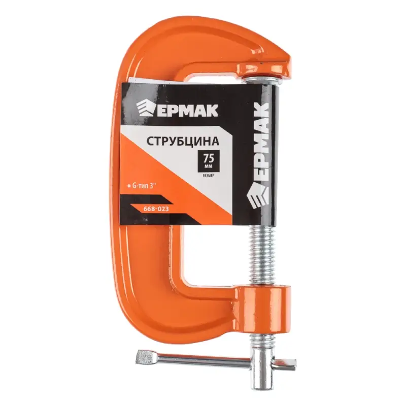 ЕРМАК Струбцина G-образная 75мм (3 ЕРМАК Струбцина G-образная 75мм (3")