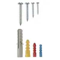 ЕРМАК Набор металлических шурупов с дюбелями на 106шт