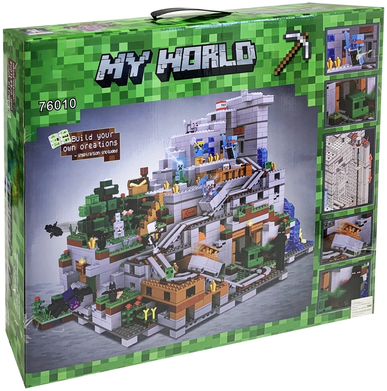 Конструктор Майнкрафт Горная пещера 2688 деталей Стив и Алекс конструктор шахта 7 фигурок Конструктор Майнкрафт Горная пещера 2688 деталей Стив и Алекс конструктор шахта 7 фигурок