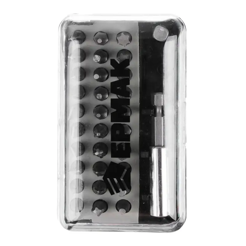 ЕРМАК Набор отвертка-адаптер с битами, АБС пластик, сталь ЕРМАК Набор отвертка-адаптер с битами, АБС пластик, сталь