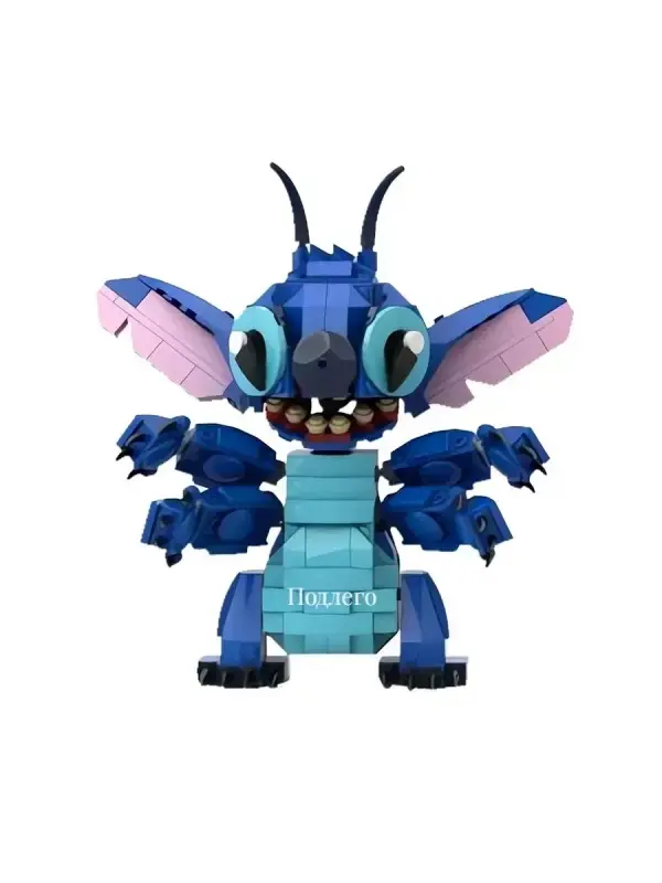 Конструктор 3D модель - злой стич, 334 детали Конструктор 3D модель - злой стич, 334 детали