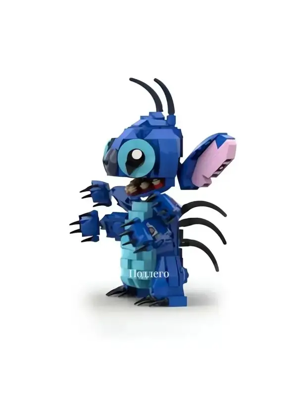 Конструктор 3D модель - злой стич, 334 детали Конструктор 3D модель - злой стич, 334 детали