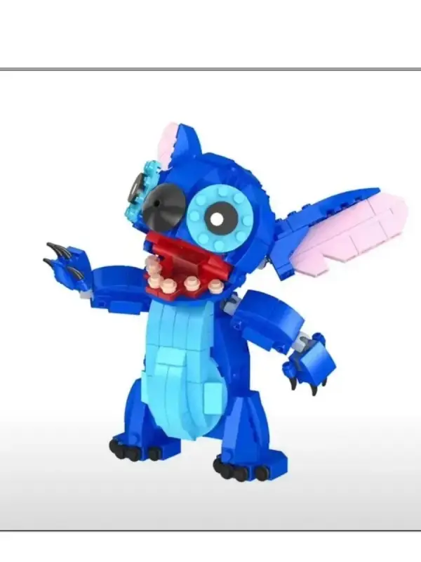 Конструктор 3D модель - голубой стич, 316 детали